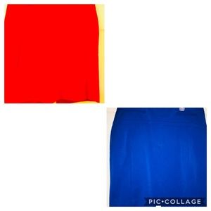 2️⃣ Express woman Skirts  A Blue & Red Skirt 10